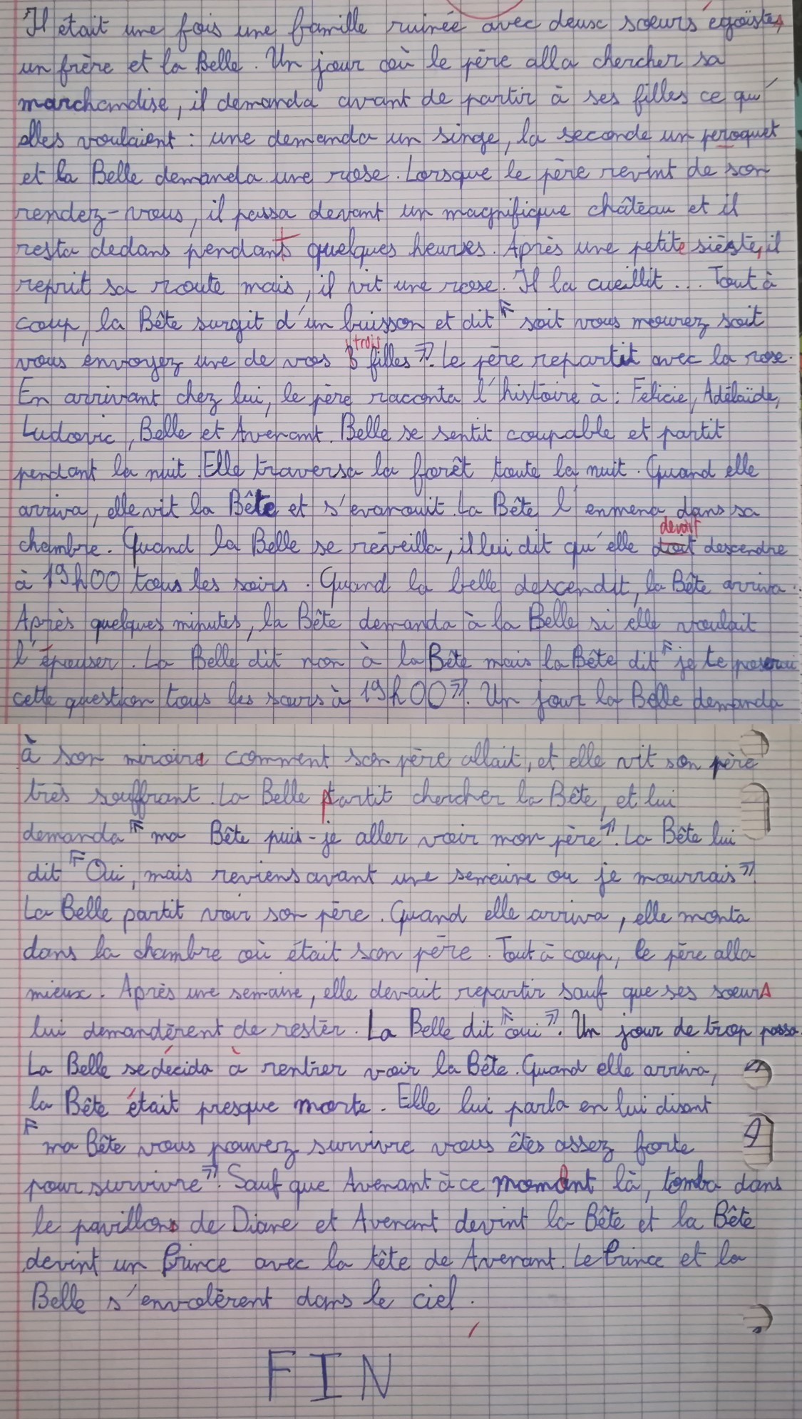 Questionnaire La Belle Et La Bête